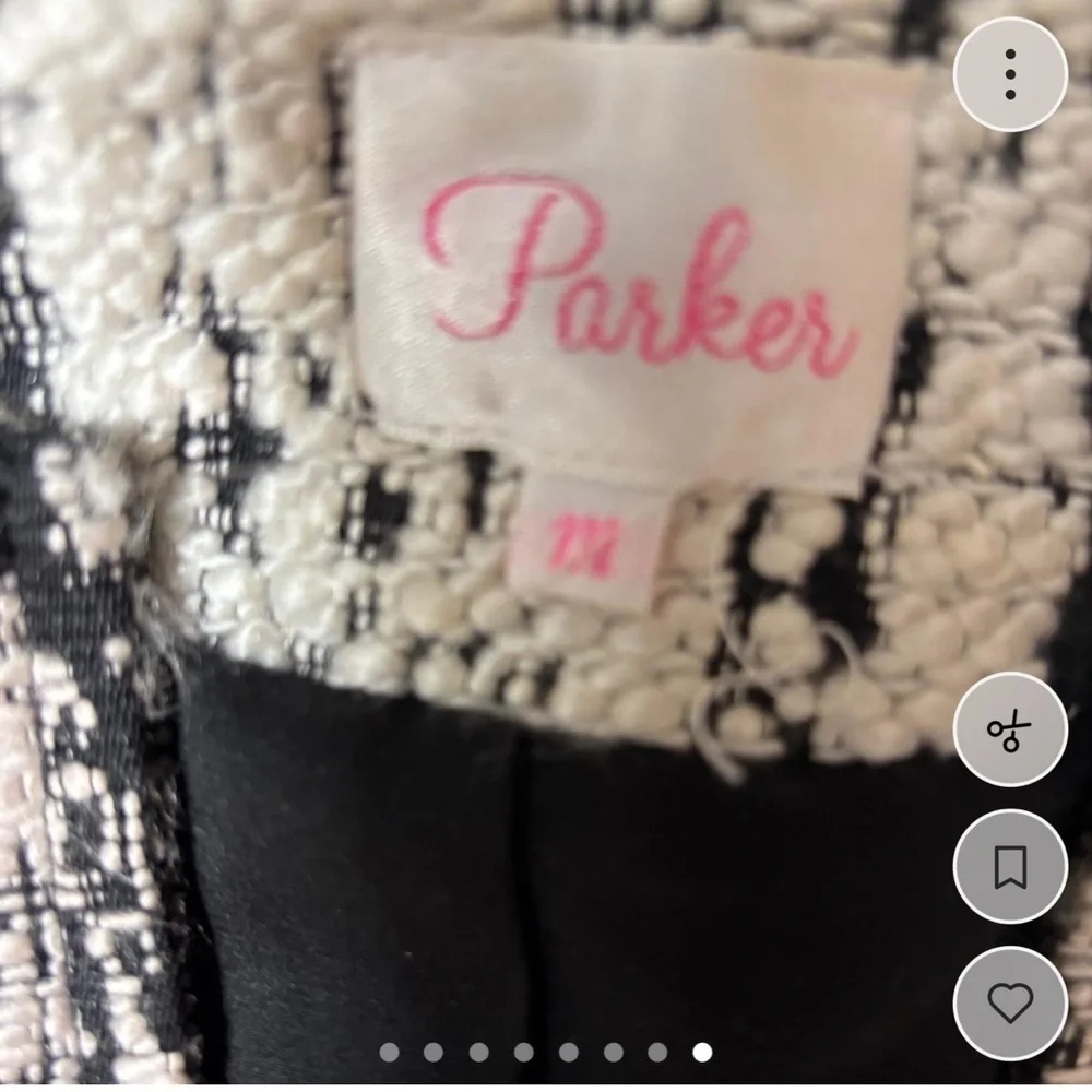 Parker tweed Boucie Moto Zip up jacket